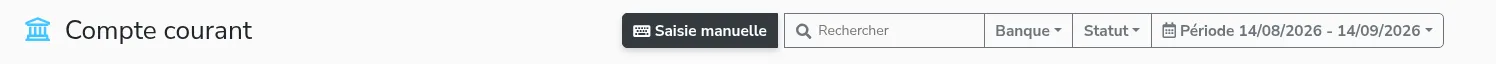 La barre d'outils de l'écran des opérations