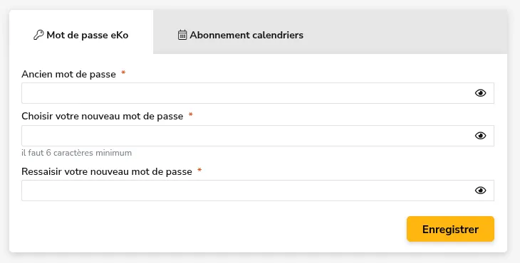 Mon compte sans onglet Email