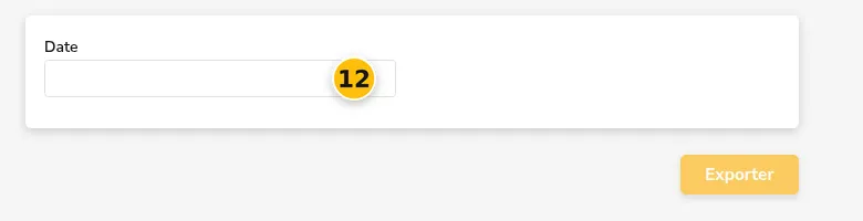Formulaire de valorisation du stock à date